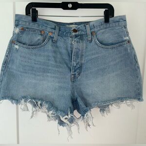 Madewell curvy relaxed button fly denim short sz 29 NWOT